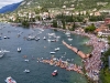 Sasha Kutsenko of  the Ukraine dives from the 27 metre platform during the second round of the of the fifth stop of the Red Bull Cliff Diving World Series, Malcesine, Italy on July 24rd