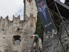 Kent De Mond of USA  dives from the 27 metre platform on Scaliger Castle during the fifth stop of the Red Bull Cliff Diving World Series at Lake Garda in Malcesine, Italy on July 24th 2011.